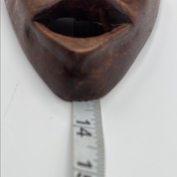Lucky Turtle African Mask wooden Hanging Art Decor Large 13” vintage - Picture 6 of 7